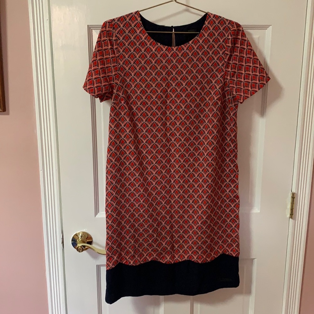 The Limited Red, White, and Blue Pattern Dress